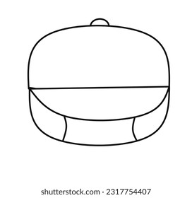 Schaummehl-Box-Symbol, Vektorgrafik
