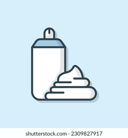 Foam medical flat outlined icon