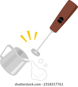 Leche de espuma elaborada con leche antigua