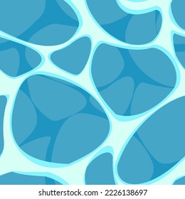 Foam on surface. Foaming liquids. Water, detergent or food product. Isolated on white background. Vector