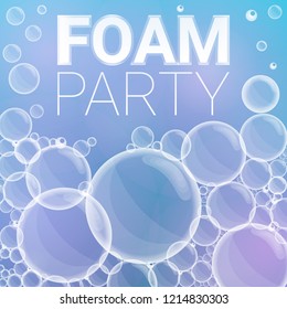 Foam party concept background. Cartoon illustration of foam party vector concept background for web design - Powered by Shutterstock - Get 15% off with code: PIKWIZARD15