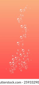 foam with pink background. soap bubbles vector illustration. Pink background with bubbles.