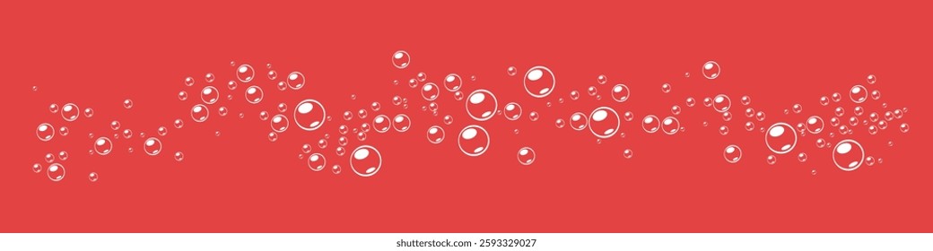 foam with pink background. soap bubbles vector illustration. Pink background with bubbles.