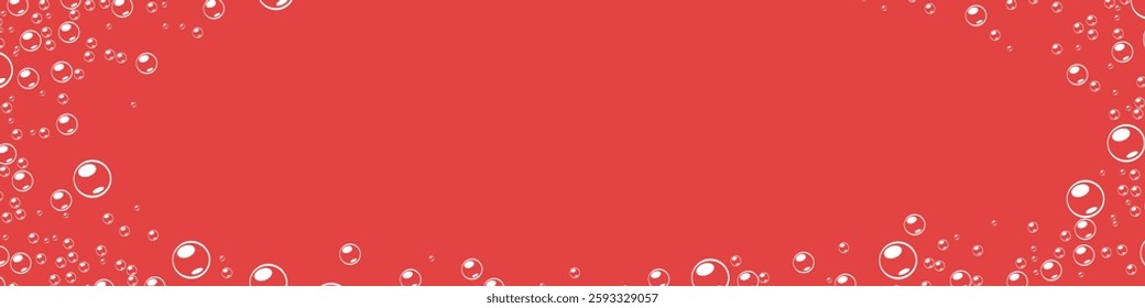 foam with pink background. soap bubbles vector illustration. Pink background with bubbles.
