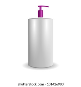 Foam Pump Bottle White, Pink