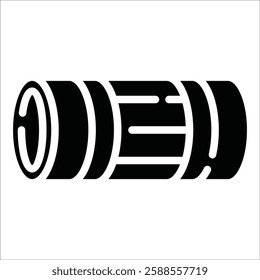 Foam Roller Icon Element For Design