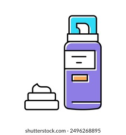 Espuma para el Vector del icono del color del afeitado. Espuma para el signo del afeitado