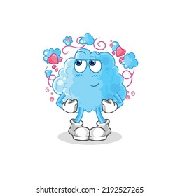 the foam shy vector. cartoon character