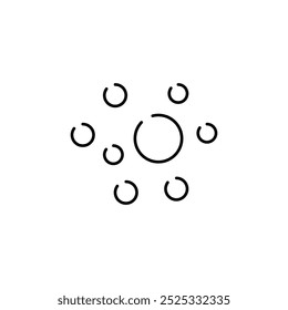 Einfaches, isoliertes Foam-Line-Symbol für Infografiken, Werbung, Websites, Apps und andere Designarten