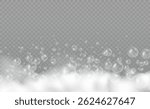 Foam and soapy bubbles on glass with water splash texture and abstract smear background for hygiene cleaning wash care design with sponge shampoo detergent and black and white overlay

