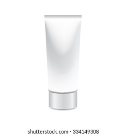 foam tube on white background isolate vector illustration eps 10