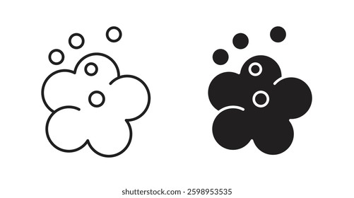 Foam vector line icon illustration collection.