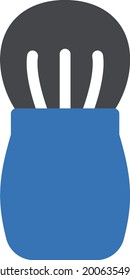 foam with white background. foam is a symbol of professtion .glyph colour icon.