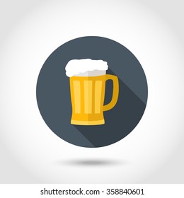 Foamy mug of beer