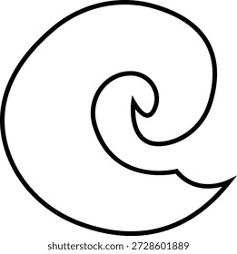 Icono de onda espumosa, que muestra el agua del mar del océano con espuma blanca y movimiento. Ideal para temas de playa, brecha de ballena, cresta espumosa, onda turbulenta, diseño marino, App de Clima, gráficos de viaje, infografías.