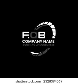 FOB letter logo creative design with vector graphic, FOB simple and modern logo. FOB luxurious alphabet design  