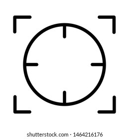 Focal point or focus icon design. Vector