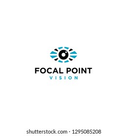 Focal point vision logo template