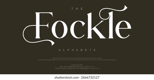 Fockle  Font Calligraphy Logotype Script Brush Font Type Font lettering handwritten