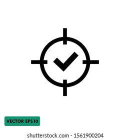focus accuracy icon symbol logo template design element 