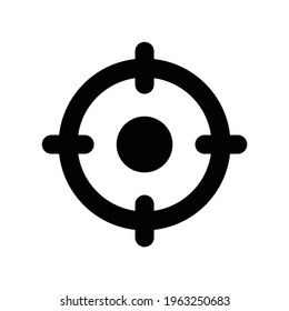 Focus and aim on target goal point icon.