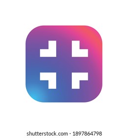 Foco - botón Icono de aplicación