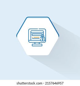 Focus Application Security icon vector design