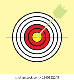 
focus archery icon vector illustration