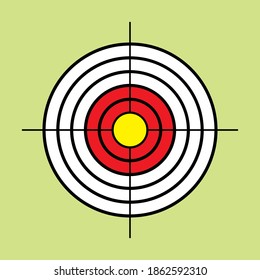 focus archery icon vector illustration