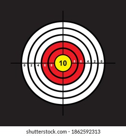 focus archery icon vector illustration