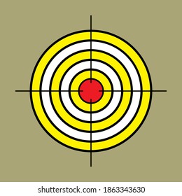 focus archery icon vector illustration