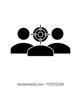 focus avatar  icon, vector illustration, sign on isolated background