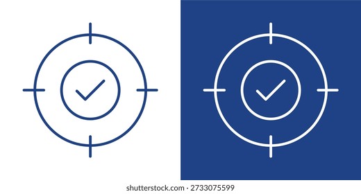Coleção de Estilo de Ícone Azul e Branco Focus