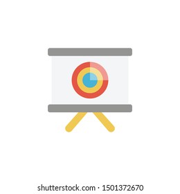 focus board glyph flat vector icon