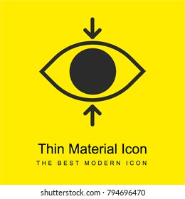 Focus bright yellow material minimal icon or logo design