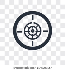 Focus Button vector icon isolated on transparent background, Focus Button logo concept