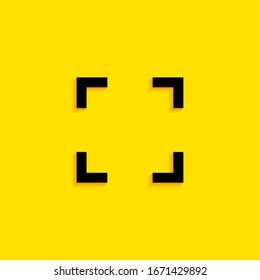 focus button vector line icon