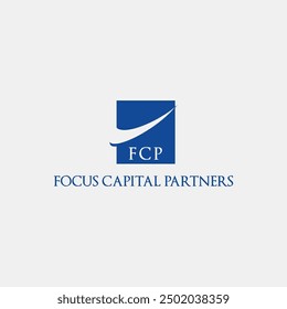 Focus capital, capital, financial, profit, invest, chart, stock, business, growth, fund, money fully editable vector logo template