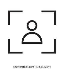 foco, círculo, icono de captura. Uno de los iconos de la colección de negocios para sitios web, diseño web, aplicación móvil sobre fondo blanco