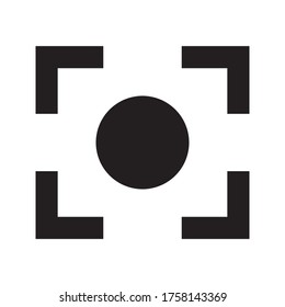 focus, circle, capture icon. One of business collection icons for websites, web design, mobile app on white background