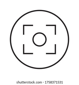 focus, circle, capture icon. One of business collection icons for websites, web design, mobile app on white background