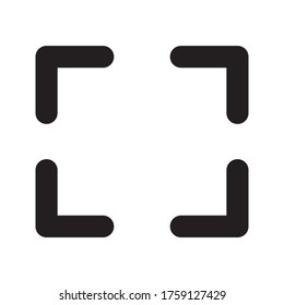 Fokus, Kreis, Erfassungssymbol. Eines der Symbole der Unternehmenskollektion für Websites, Webdesign, mobile App auf weißem Hintergrund