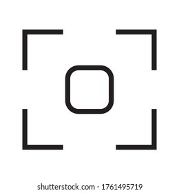 foco, círculo, icono de captura. Uno de los iconos de la colección de negocios para sitios web, diseño web, aplicación móvil sobre fondo blanco