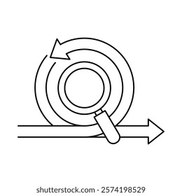 Focus Circle – Magnifying Glass Representing Detailed Attention and Analysis