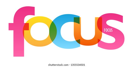 FOKUS-Banner mit farbiger Typografie
