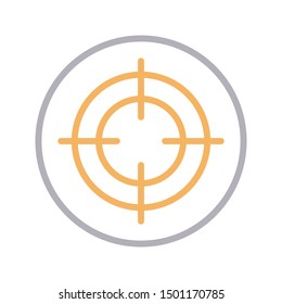 focus colour line vector icon