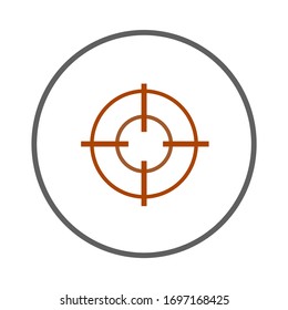 focus colour line vector icon