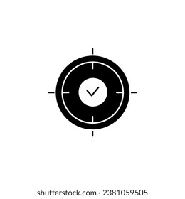 Icono de línea de concepto de enfoque. Ilustración de elemento simple. Diseño de símbolos de esquema de concepto de enfoque.