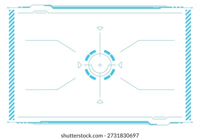 Focus display for game overlay target. Aim gui