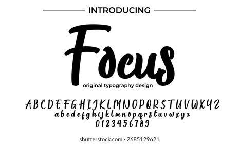 Focus - Elegant Script Font for Smooth Handwritten Design and Creative Typography